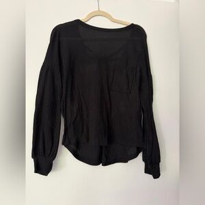 SHEIN Black Long Sleeve Women's Top